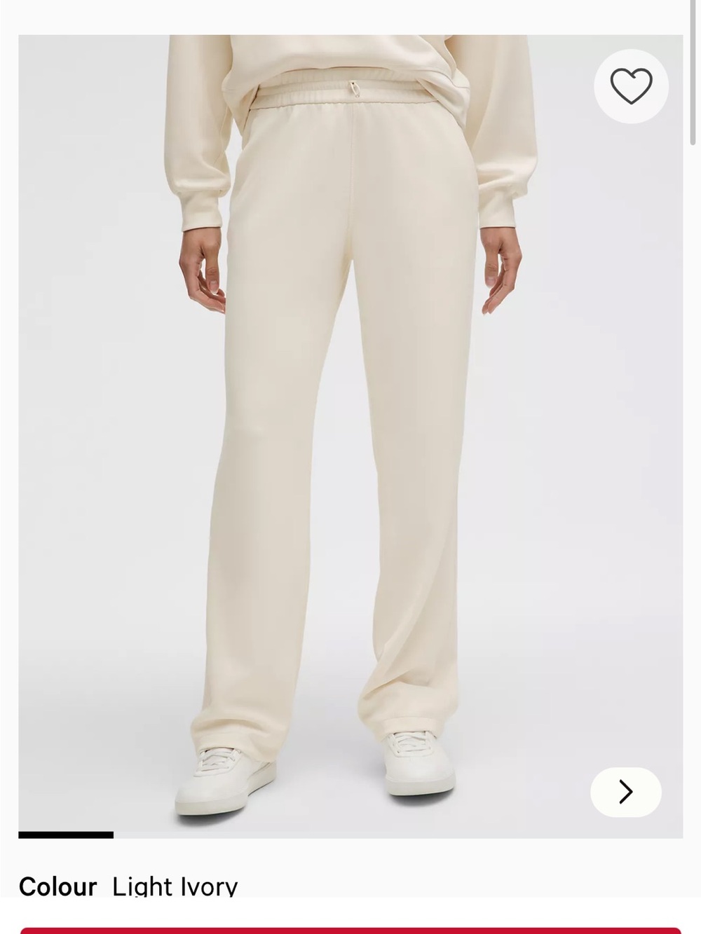 lululemon athletica Bone Wide-Leg Lounge Pants - Picture 1 of 5